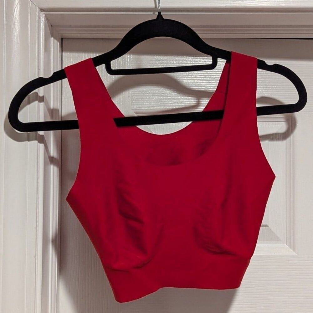 Athleisure Comfort Pull Over Victoria Secret RED size XS-M Sporty Bra (Z2)
